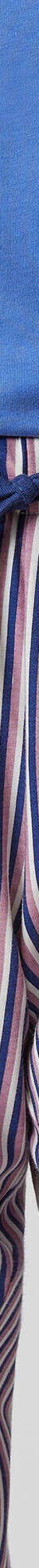 3/4-pyjamabroek in katoen met strepenprint (marine) 3/4-pyjamabroek in katoen met strepenprint (marine)